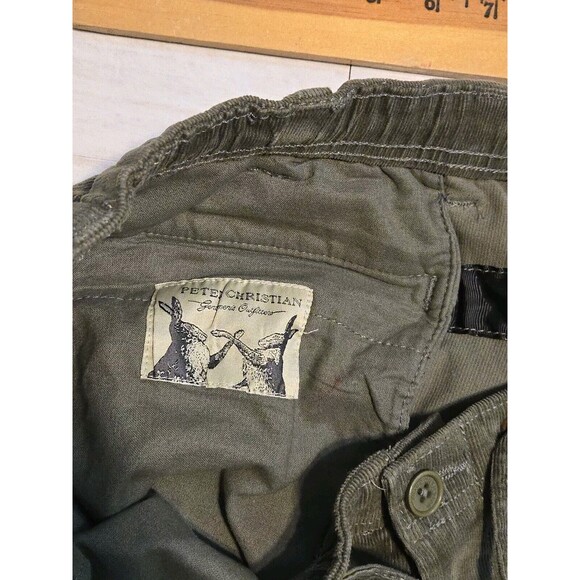 Peter Christian Gentleman's Outfiters Green Corduroy Pleated Pants Chino 40/30 - Picture 7 of 9